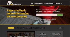 Desktop Screenshot of blogdoinvestidor.com.br